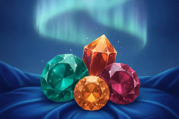 Sweet Alchemy 100 cover: radiant candy gems glowing on dark velvet
